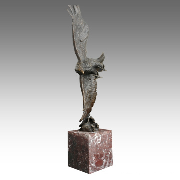 Estatua de latón animal Decoración de águila Escultura de bronce Tpal-194